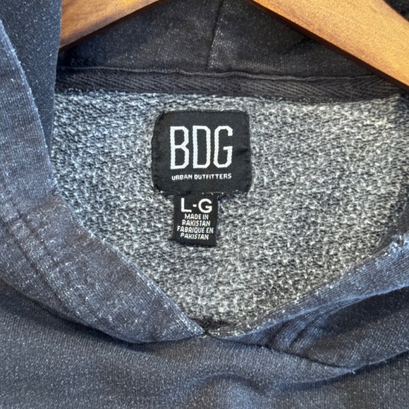 Black Tie-Dye Urban Outfitters BDG Oversized Hoodie - Picture 4 of 4